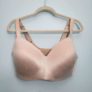 WACOAL Bra 856303 Size 40DDD Back Appeal Wire Free T-Shirt Rose Dust Pink Plus